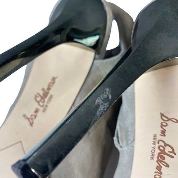 Sam Edelman Tan Suede Leather Lace Heels- size 9 - Picture 2 of 5